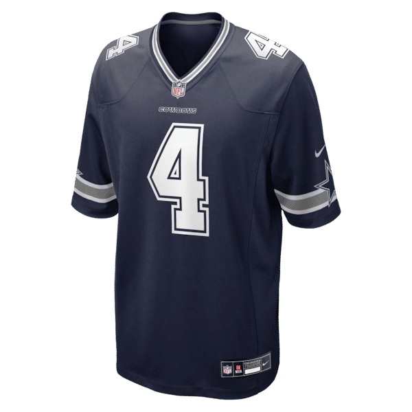 Nike Dak Prescott Dallas Cowboys Game Team Jersey Navy