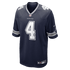 Nike Dak Prescott Dallas Cowboys Game Team Jersey Navy