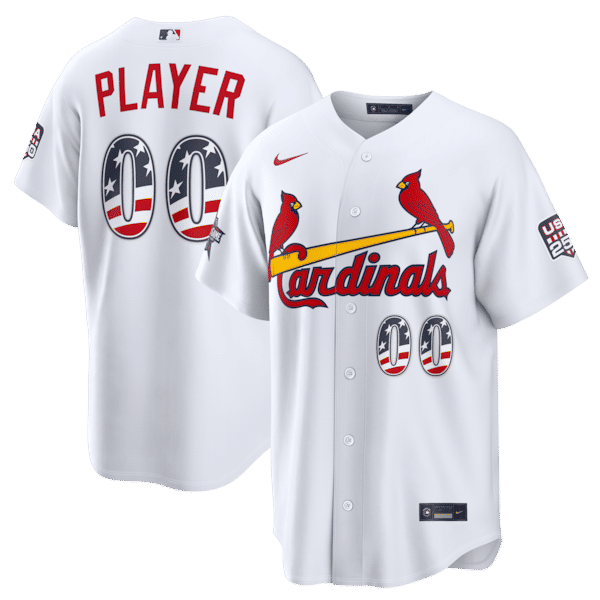 Nike St. Louis Cardinals 2026 All-Star Edition Stars & Stripes Stadium Pick-A-Player Jersey White