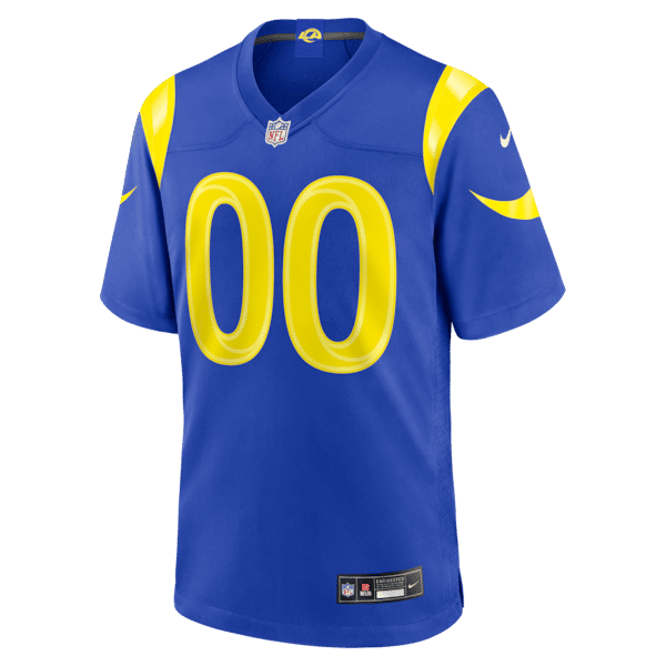 Nike Los Angeles Rams Custom Game Jersey Royal