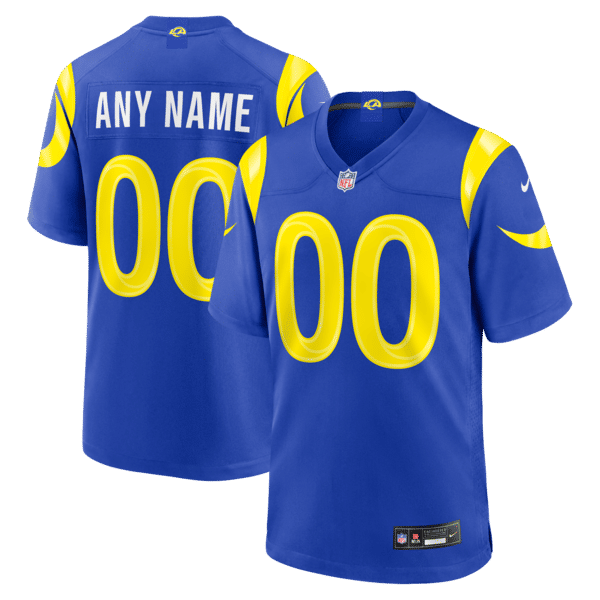 Nike Los Angeles Rams Custom Game Jersey Royal
