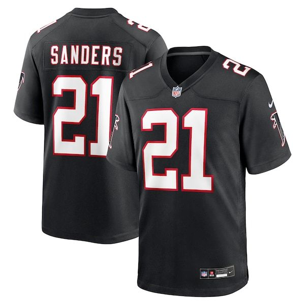 Nike Deion Sanders Atlanta Falcons Alternate Game Jersey Black