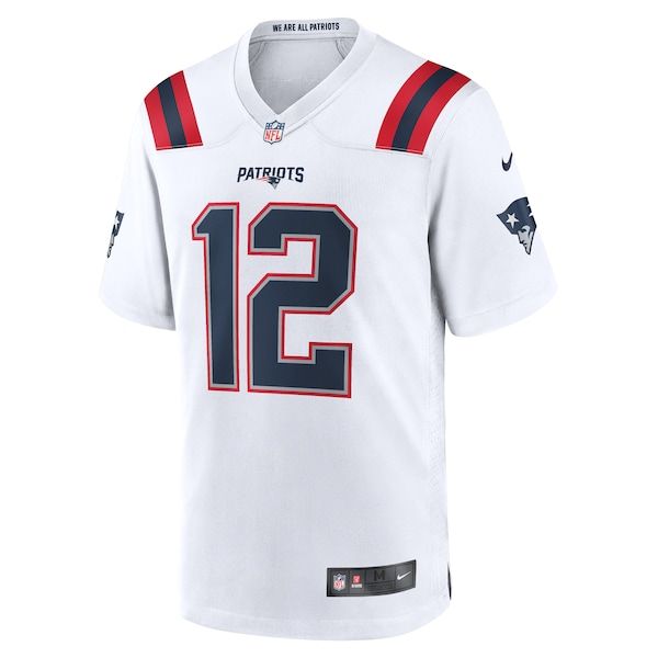 Nike Tom Brady New England Patriots Retired Game Jersey White