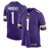 Nike Kyler Murray Minnesota Vikings Game Jersey Purple