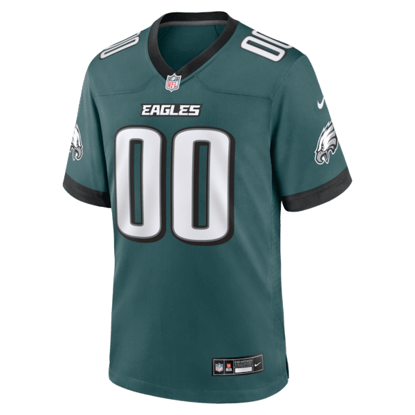 Nike Philadelphia Eagles Custom Game Jersey Midnight Green
