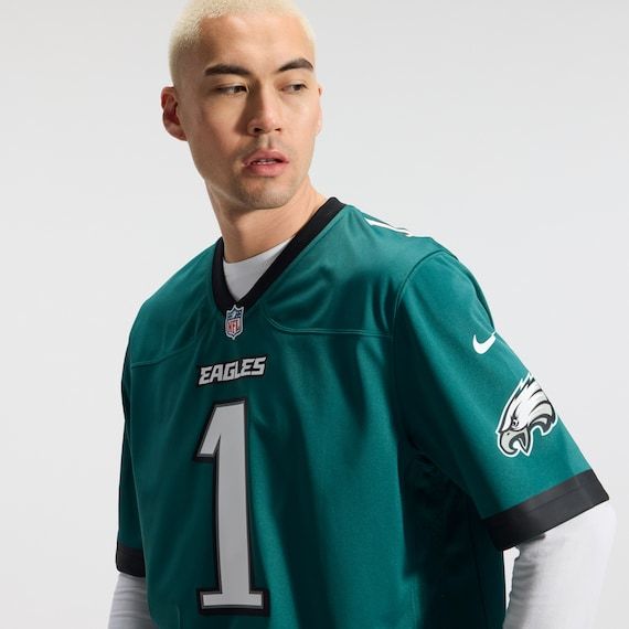 Nike Philadelphia Eagles Custom Game Jersey Midnight Green