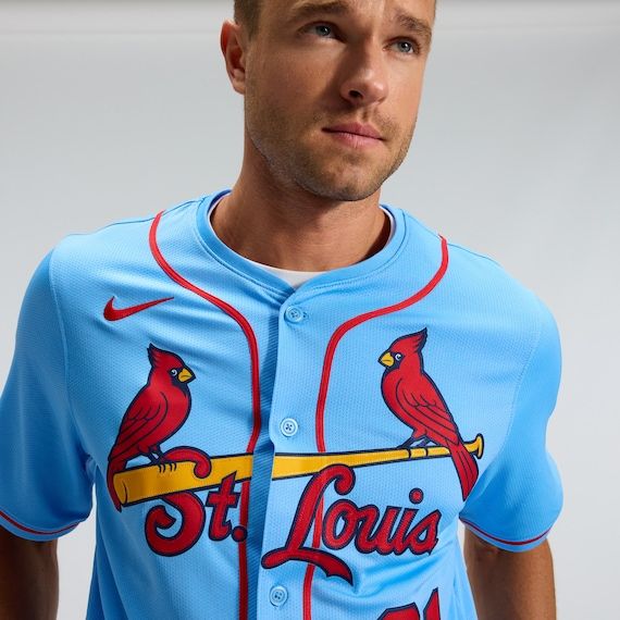 Nike St. Louis Cardinals Alternate Limited Custom Jersey Light Blue