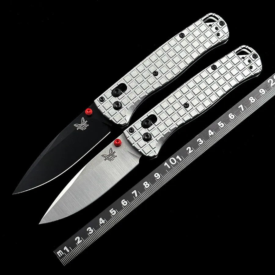 knivescollection™ bm535 folding utility knife – aluminum handle, m390 steel blade