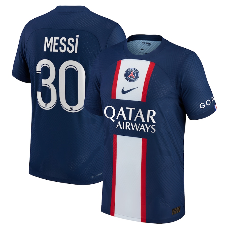 Lionel Messi PSG 2023 Nike Authentic jersey with number 30 and club logo design