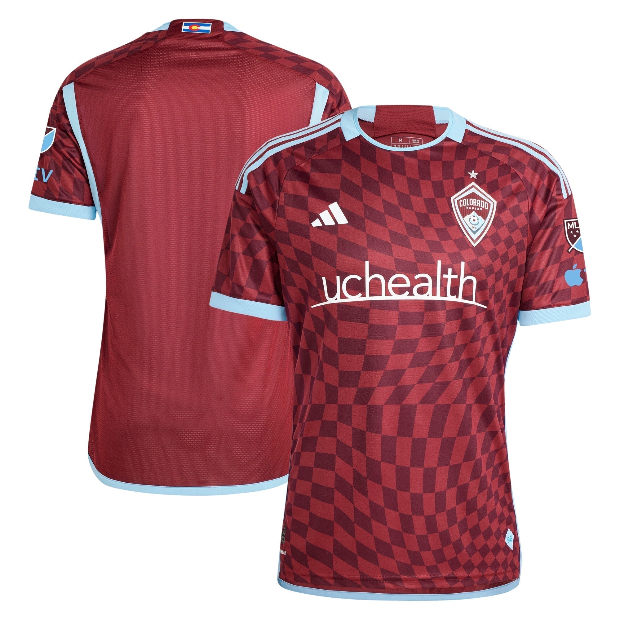 Colorado Rapids adidas 2024 One Flag Kit Authentic T-shirt - Burgundy