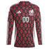 Mexico National Team adidas 2024 Home Custom Long Sleeve Authentic T-shirt - Burgundy