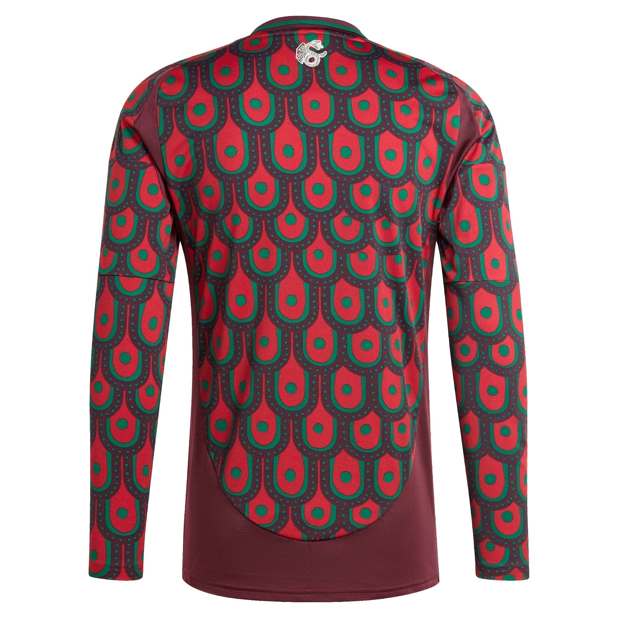 Mexico National Team adidas 2024 Home Long Sleeve Authentic T-shirt - Burgundy