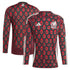 Mexico National Team adidas 2024 Home Long Sleeve Authentic T-shirt - Burgundy