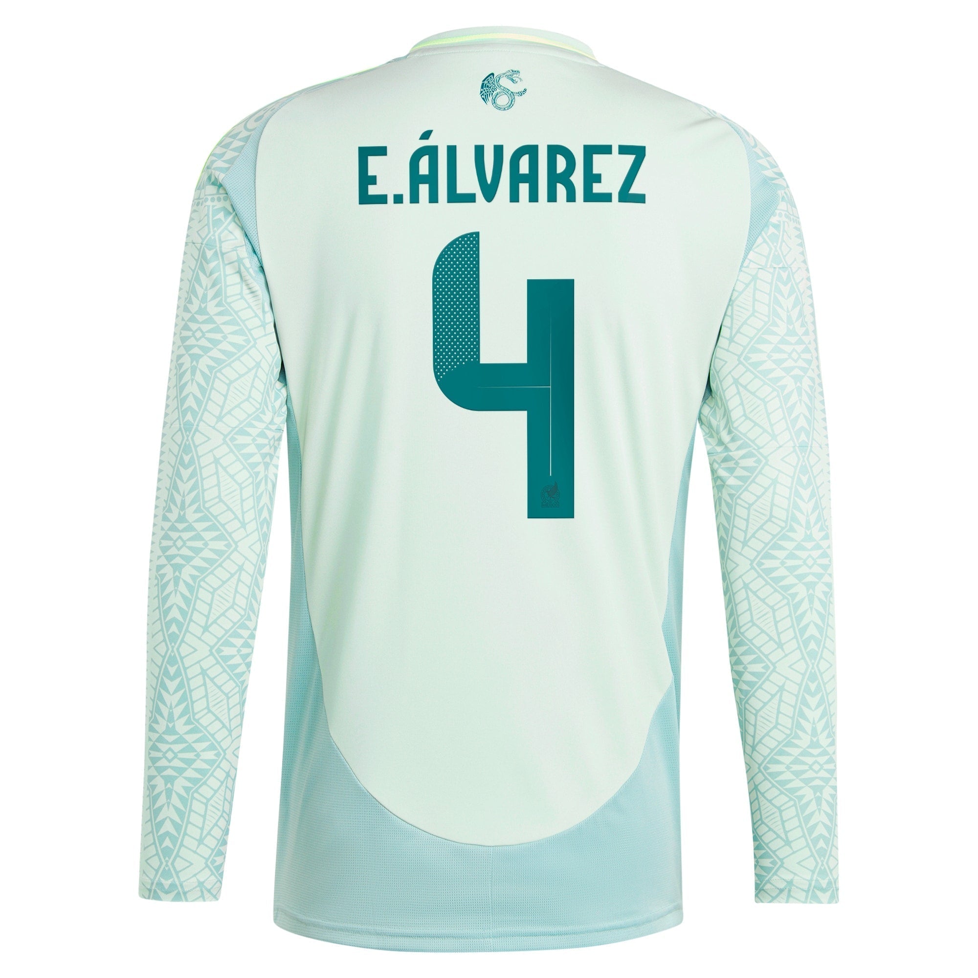 Edson Alvarez Mexico National Team adidas 2024 Away Player Long Sleeve Authentic T-shirt - Green