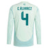 Edson Alvarez Mexico National Team adidas 2024 Away Player Long Sleeve Authentic T-shirt - Green