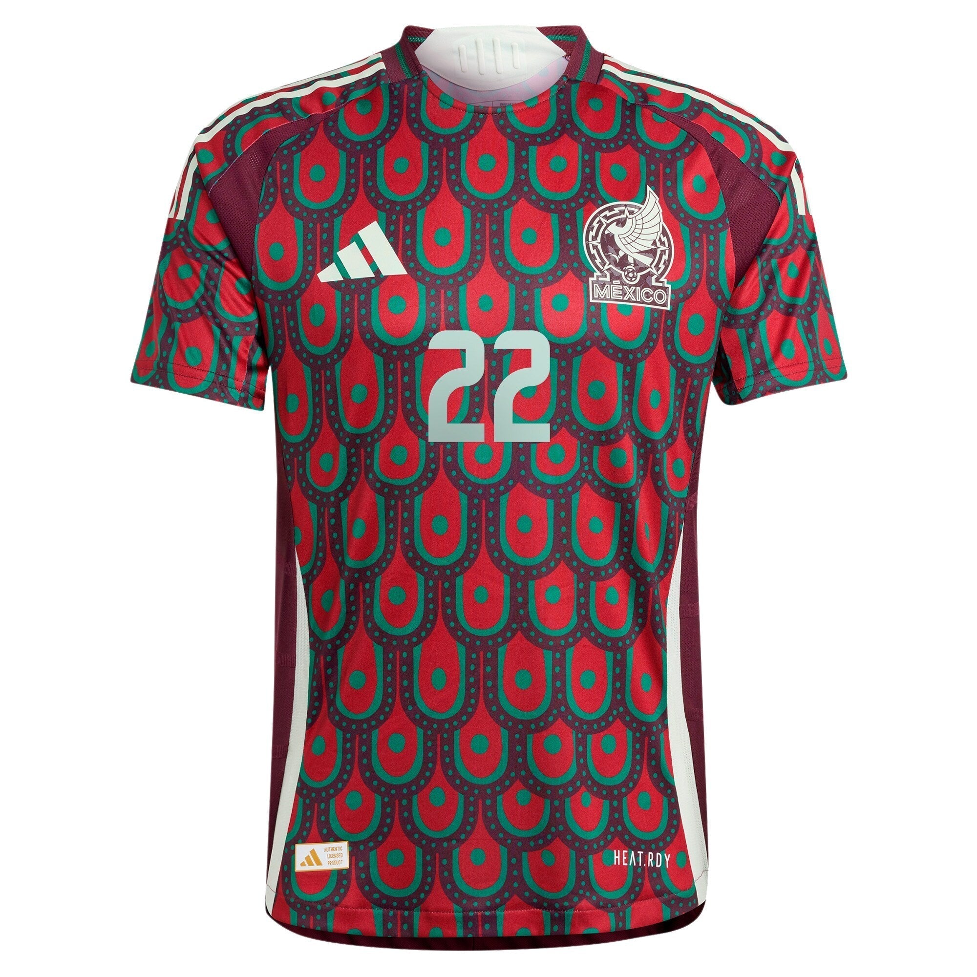 Hirving Lozano Mexico National Team adidas 2024 Home Player Authentic T-shirt - Burgundy