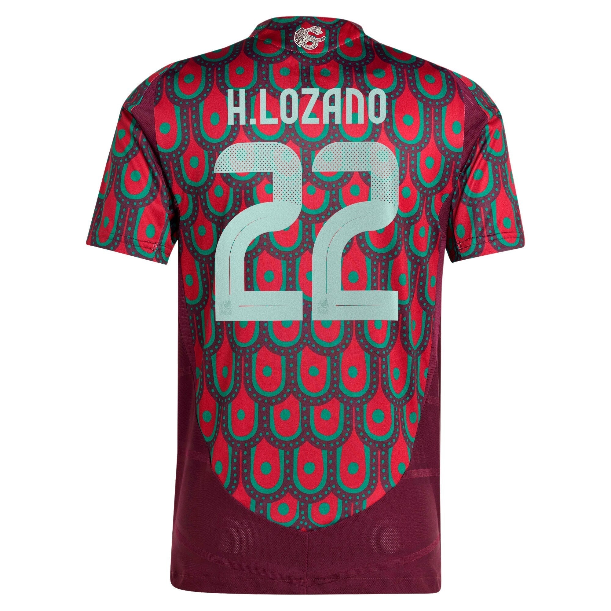 Hirving Lozano Mexico National Team adidas 2024 Home Player Authentic T-shirt - Burgundy