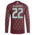 Hirving Lozano Mexico National Team adidas 2024 Home Player Long Sleeve Authentic T-shirt - Burgundy