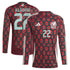 Hirving Lozano Mexico National Team adidas 2024 Home Player Long Sleeve Authentic T-shirt - Burgundy