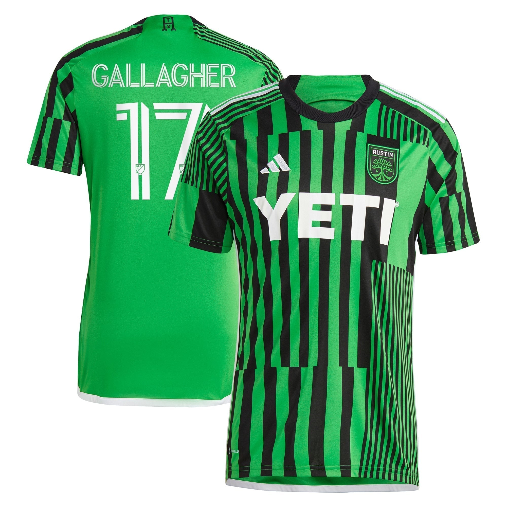 Jon Gallagher Austin FC adidas 2024 Las Voces Kit  Player Authentic T-shirt – Green