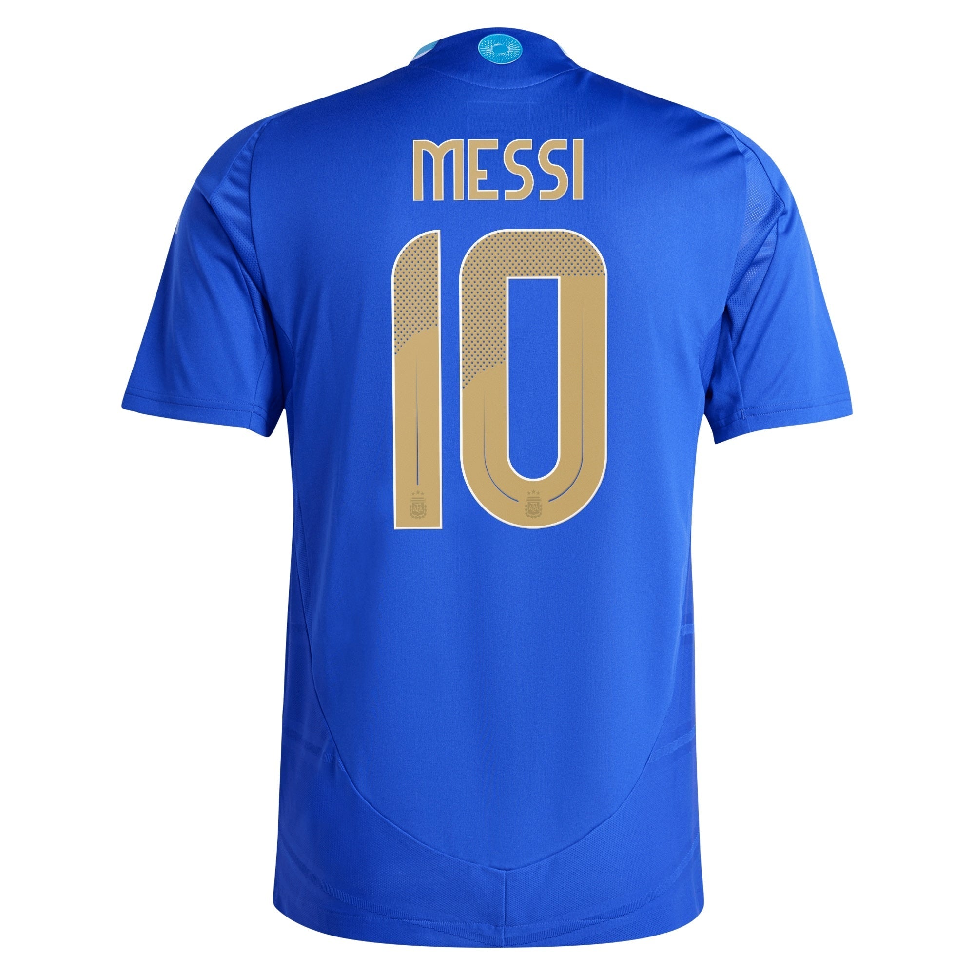 Lionel Messi Argentina National Team adidas 2024 Away Player Authentic T-shirt - Blue