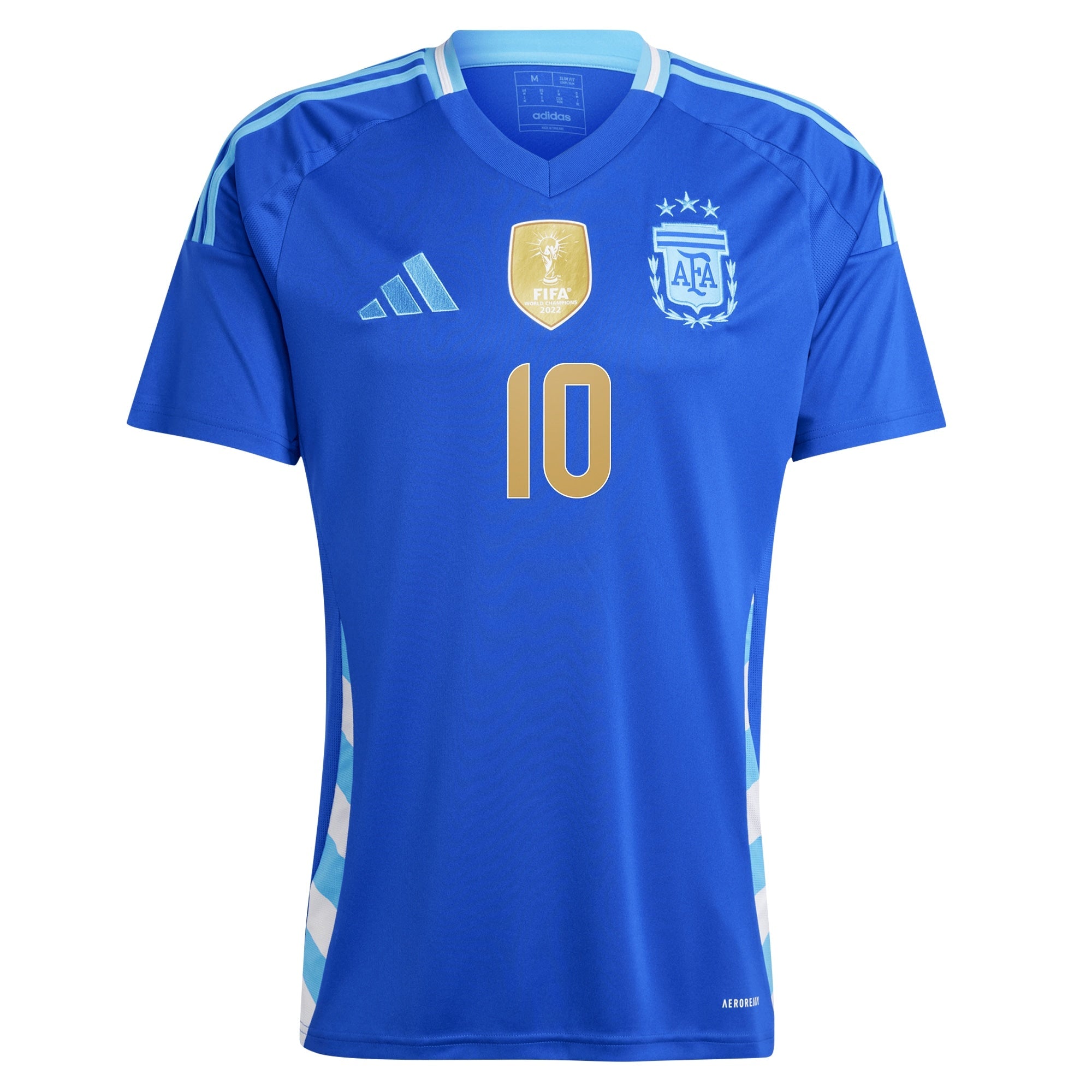Lionel Messi Argentina National Team adidas 2024 Away  Player Authentic T-shirt - Blue