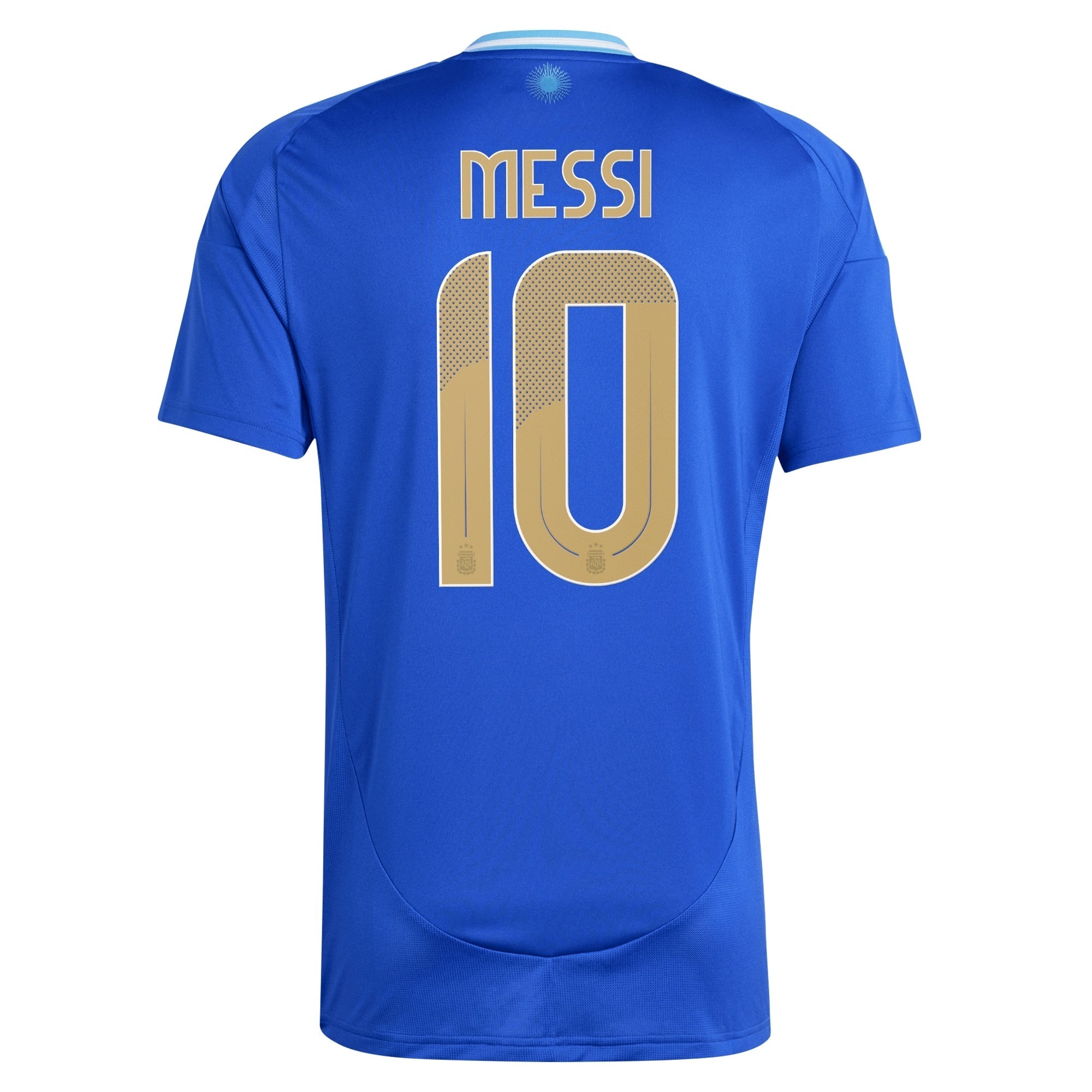 Lionel Messi Argentina National Team adidas 2024 Away  Player Authentic T-shirt - Blue