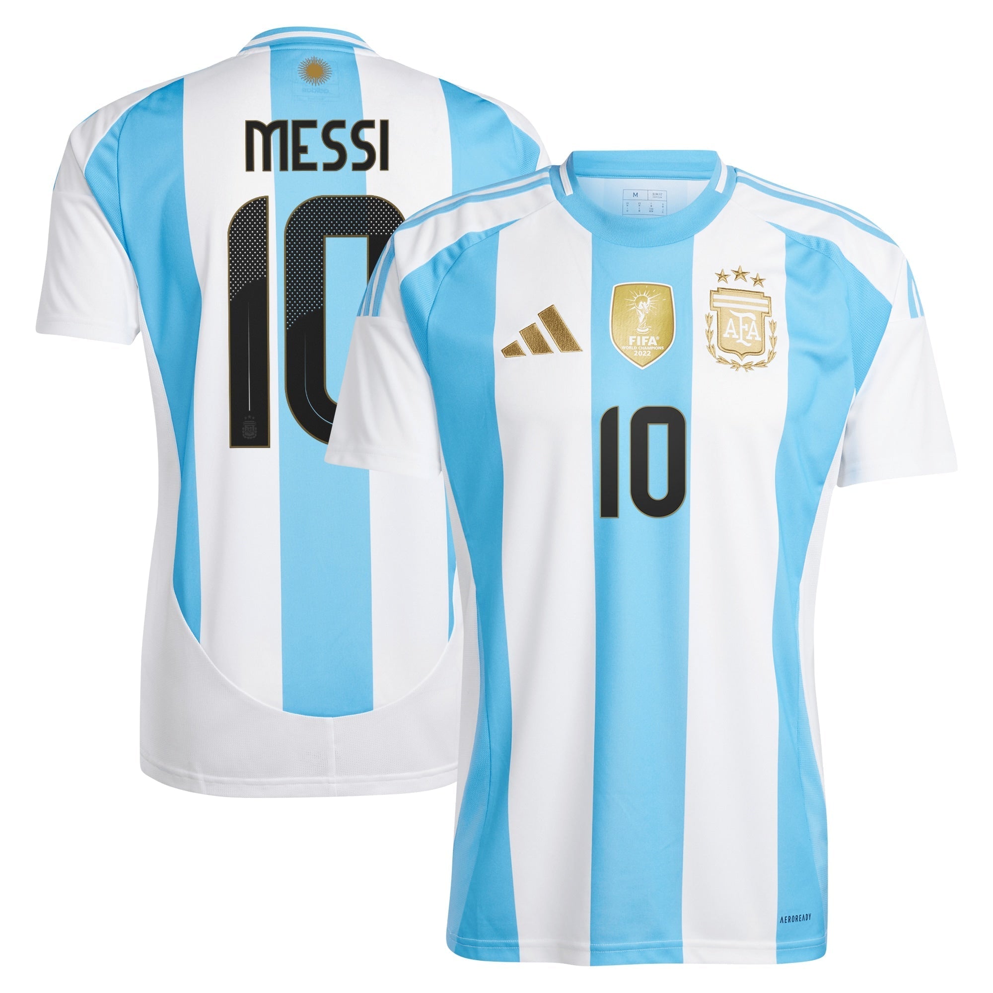 Lionel Messi Argentina National Team adidas 2024 Home Player Authentic T-shirt - White