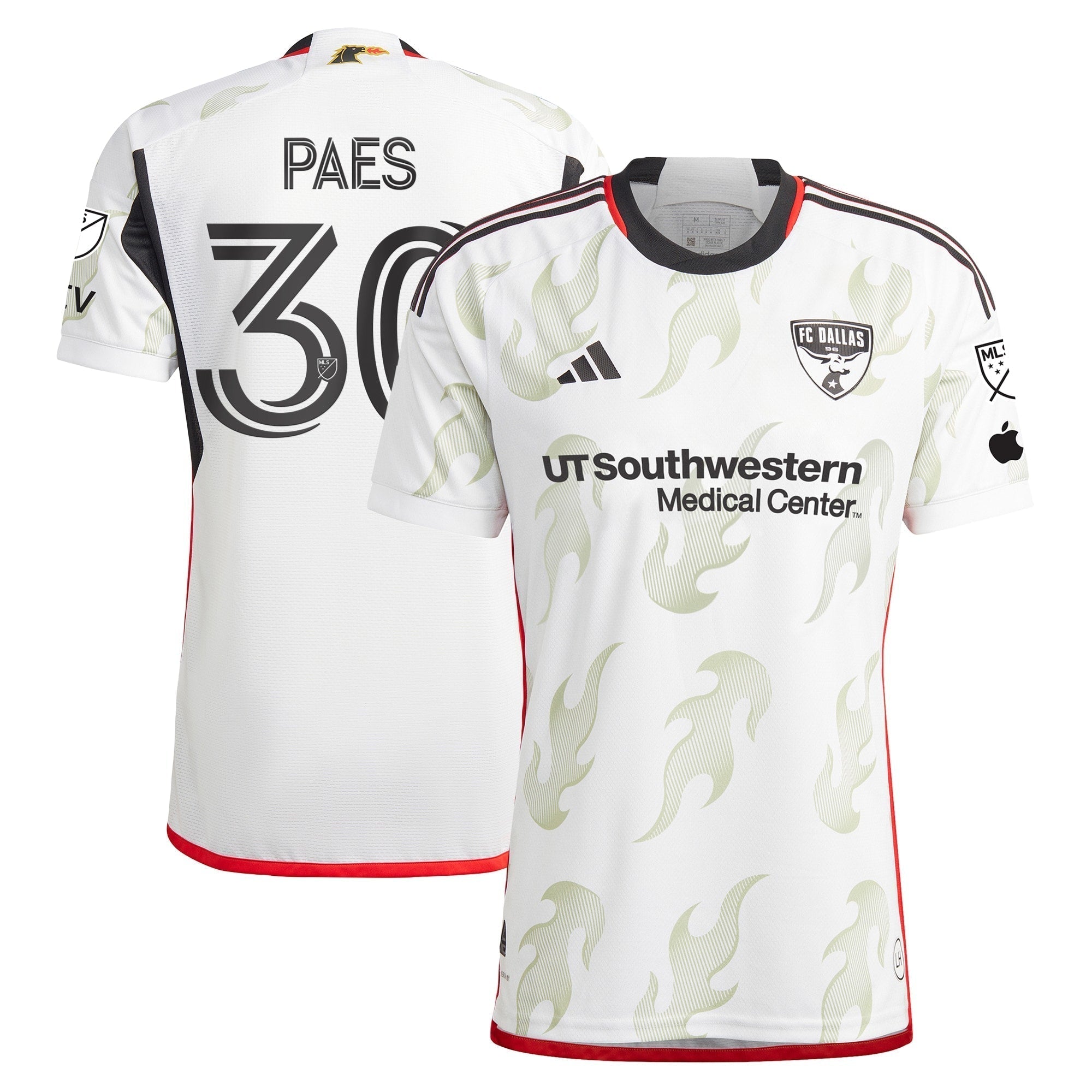 Maarten Paes FC Dallas adidas 2024 Burn Baby Burn Player Authentic T-shirt – White
