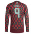 Raul Jimenez Mexico National Team adidas 2024 Home  Player Long Sleeve Authentic T-shirt - Burgundy