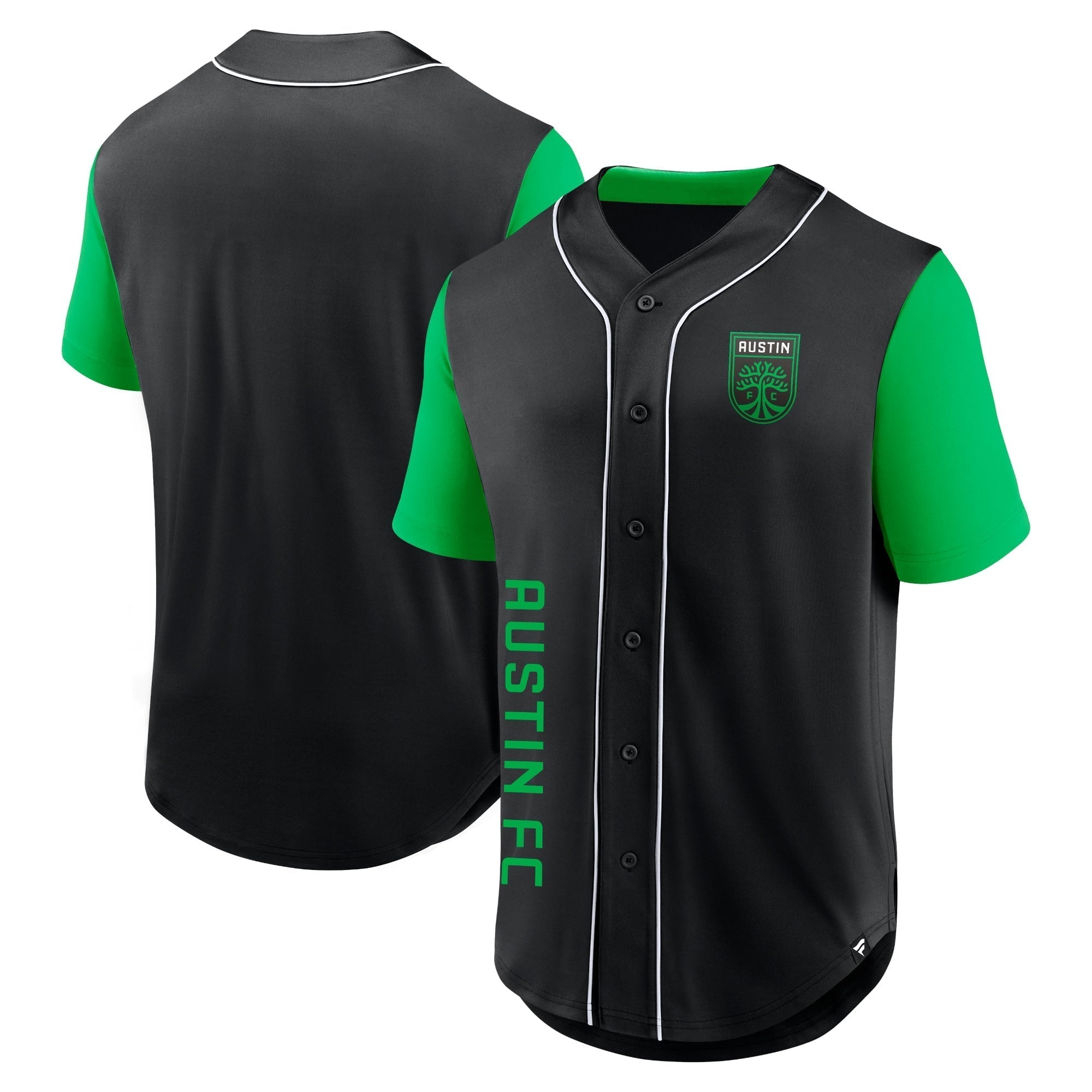 Austin FC Fanatics Balance Fashion Baseball Authentic T-shirt - Black