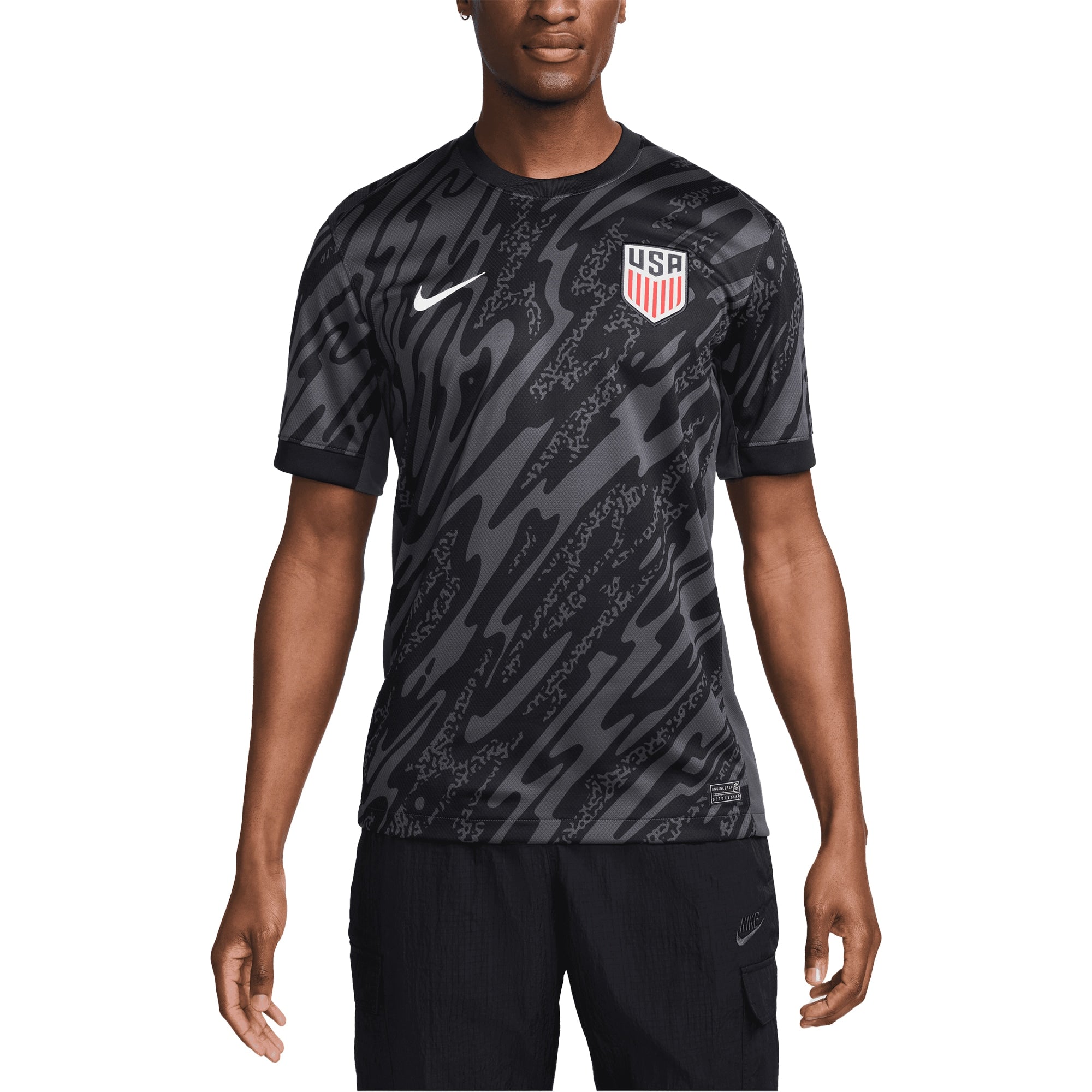 USMNT Nike 2024 Goalkeeper Stadium Authentic T-shirt - Black
