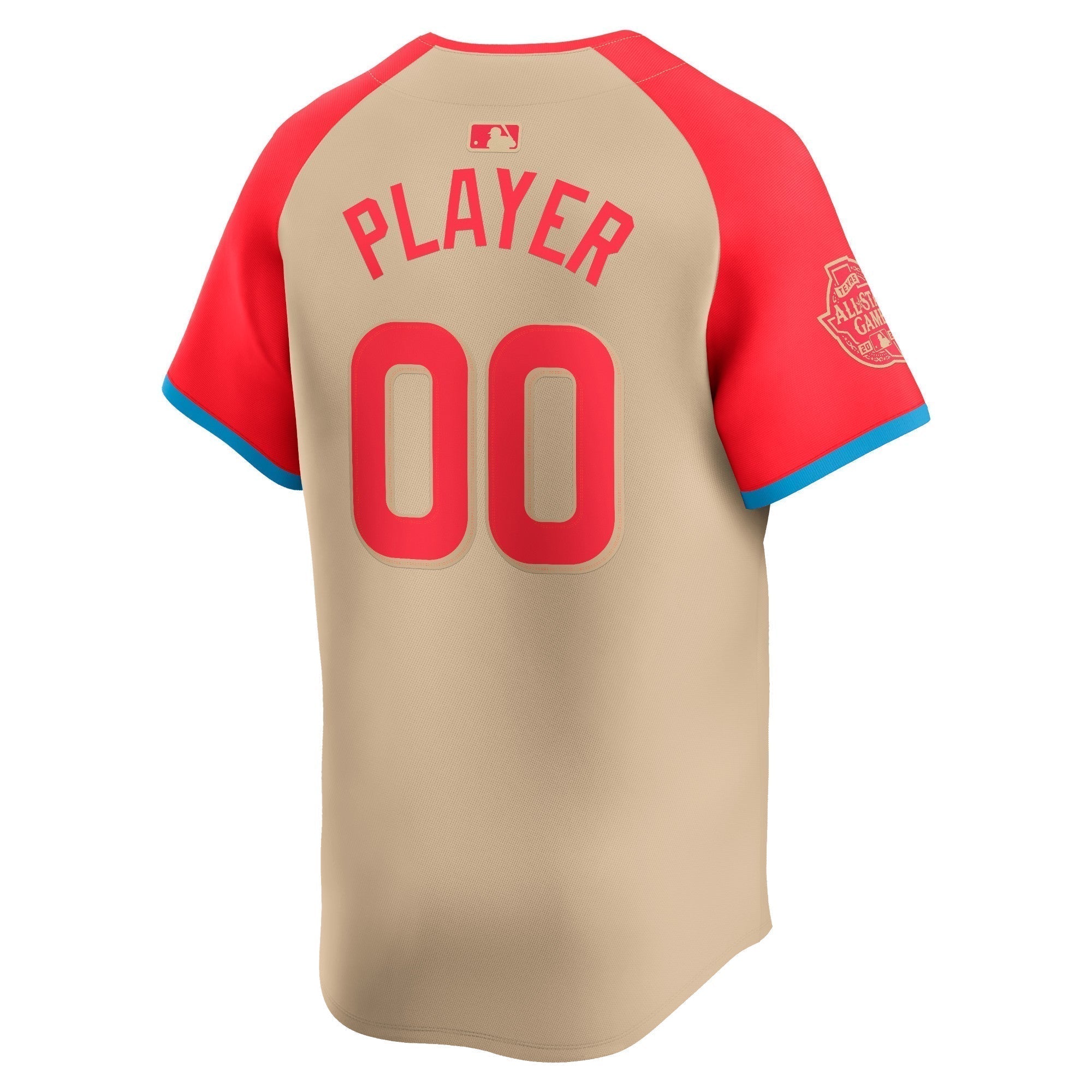 American League Nike 2024 MLB All-Star Game Limited Pick-A-Player Custom Authentic T-shirt - Cream