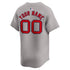 Boston Red Sox Nike Away Limited Custom Authentic T-shirt - Gray