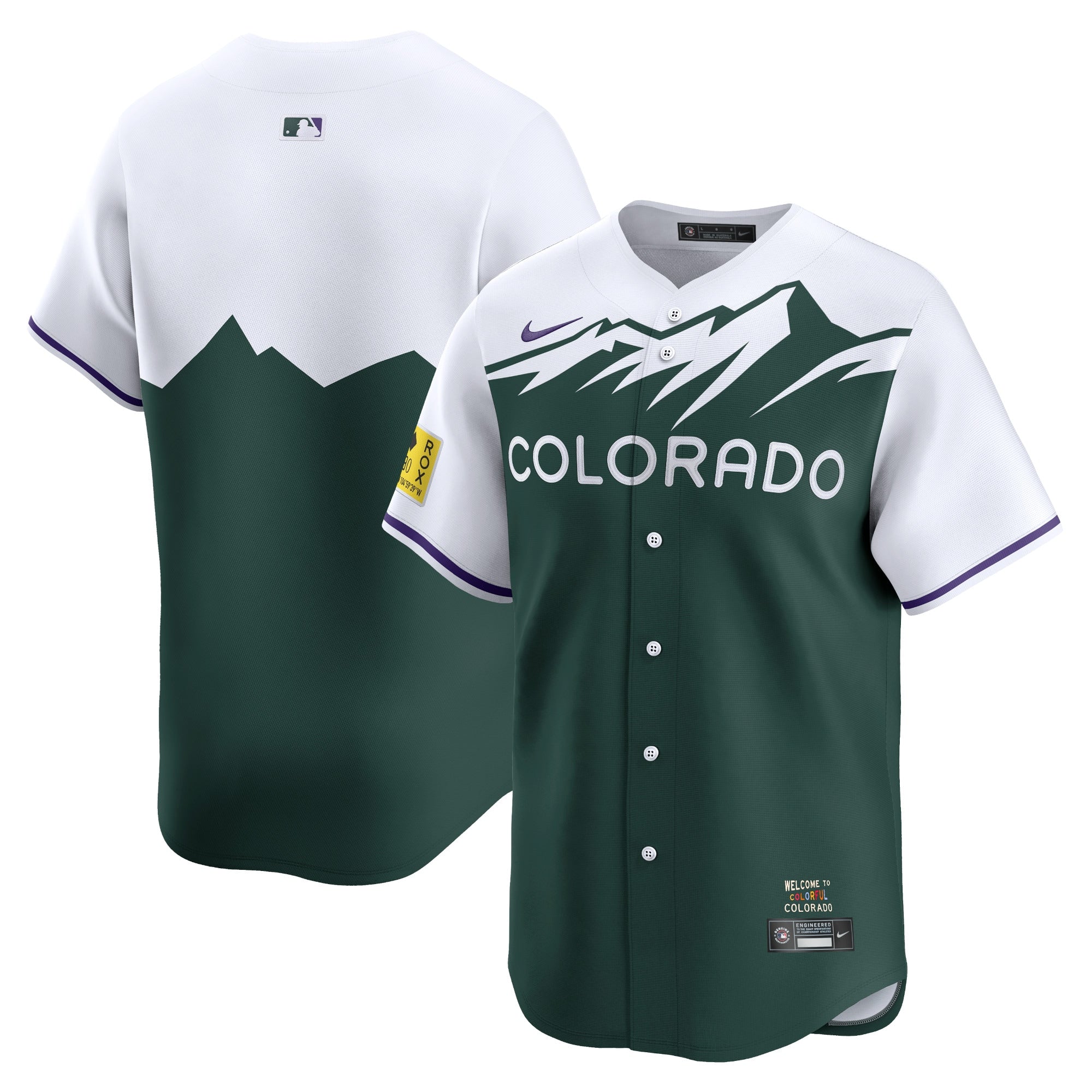 Colorado Rockies Nike City Connect Limited Custom Authentic T-shirt - Green