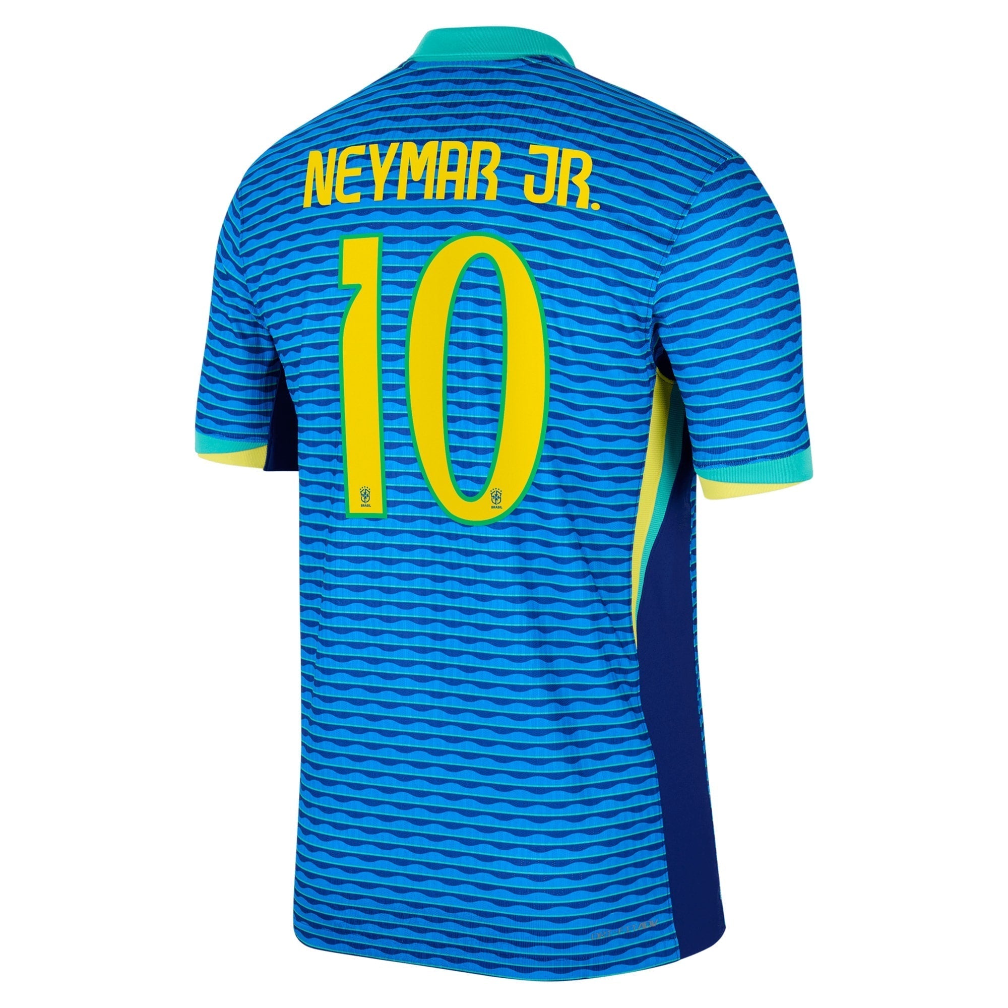 Neymar Jr. Brazil National Team Nike 2024 Away Match Player Authentic T-shirt – Blue