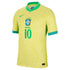 Neymar Jr. Brazil National Team Nike 2024 Home Match Player Authentic T-shirt – Yellow