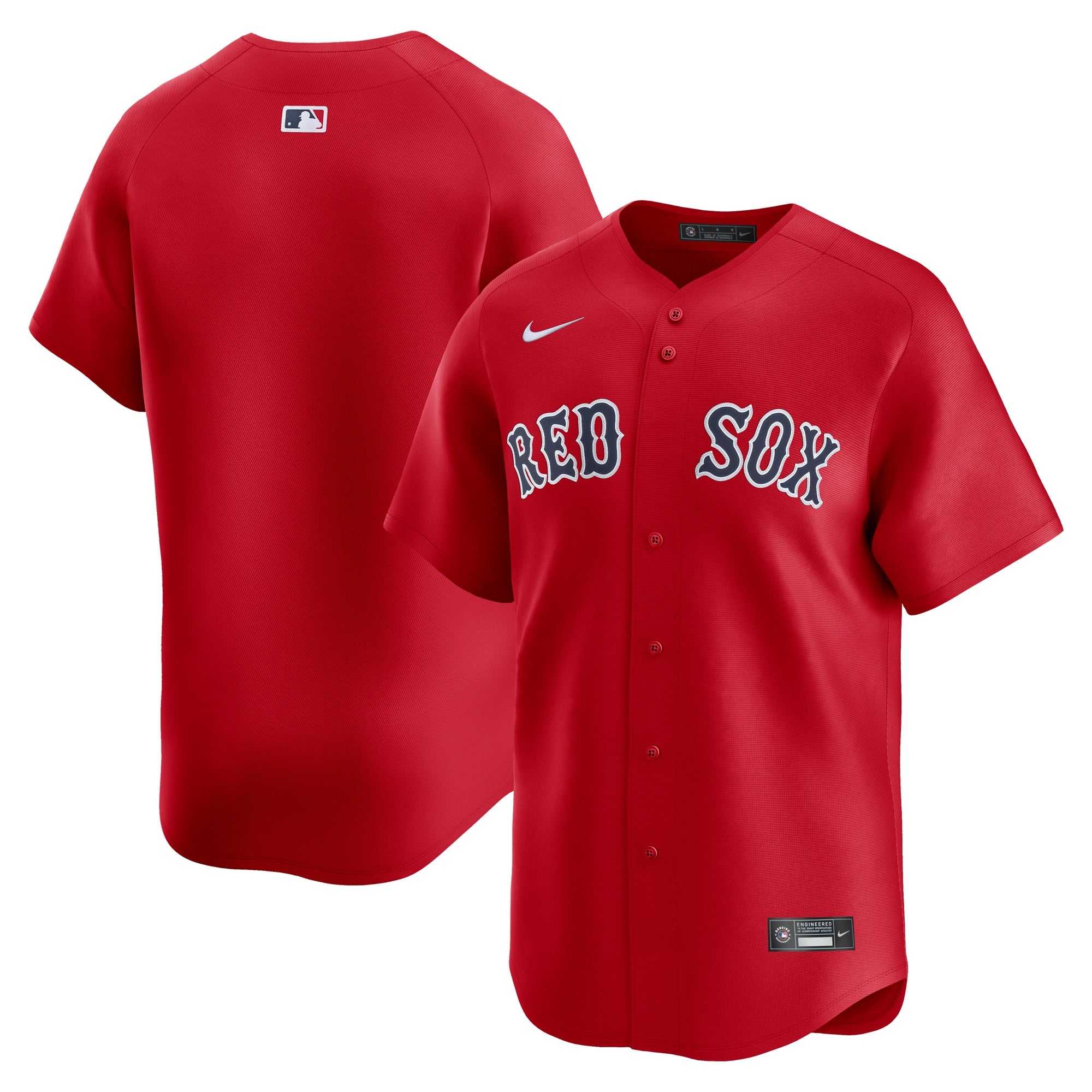 Boston Red Sox Nike Alternate Limited Custom Authentic T-shirt – Red