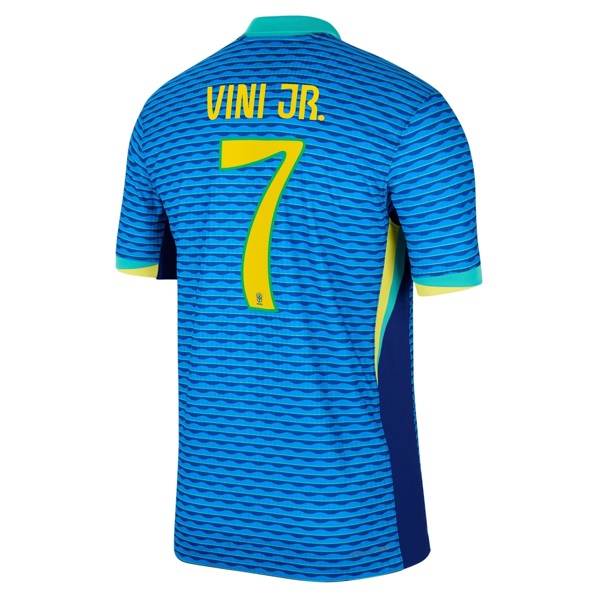Vini Jr. Brazil National Team Nike 2024 Away Authentic T-shirt - Blue