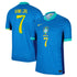 Vini Jr. Brazil National Team Nike 2024 Away Authentic T-shirt - Blue