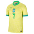 Vini Jr. Brazil National Team Nike 2024 Home  Authentic T-shirt - Yellow