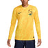 France National Team Nike 2024 Goalkeeper Stadium Long Sleeve Authentic T-shirt - Yellow