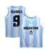 Julián Álvarez Argentina National Team Vive La Fete Mesh Basketball Authentic T-shirt - Light Blue