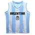 Julián Álvarez Argentina National Team Vive La Fete Mesh Basketball Authentic T-shirt - Light Blue