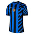 Nike Inter Milan 2025 home jersey with blue and black stripes and gold club logo on front