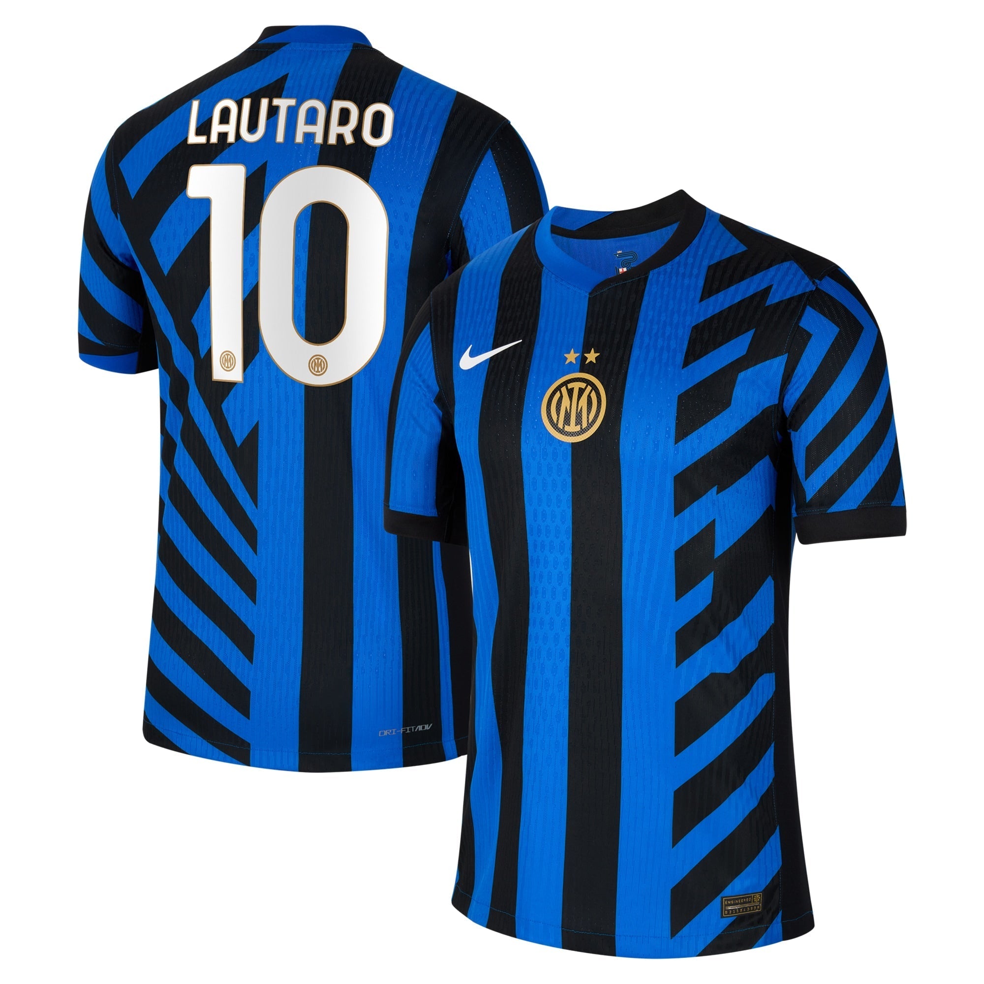 Nike Lautaro Martinez Inter Milan jersey in blue and black with number 10 and club logo