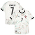 Puma Cristiano Ronaldo Portugal away jersey 2025 white football shirt with number 7 and black collar