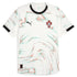 Puma Portugal 2025 Away Jersey in white with abstract pattern and black trim