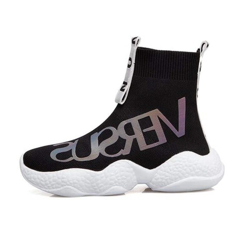 women sneaker high-top sock – stylish casual flats with comfortable fit | nevada™ - Nevada Shoe